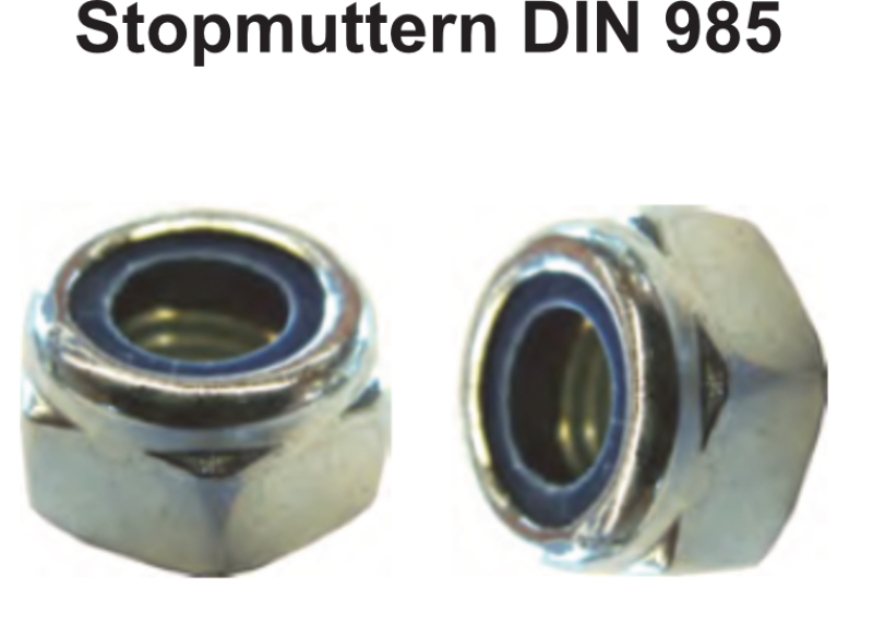 Stoppmuttern DIN 985 verzinkt